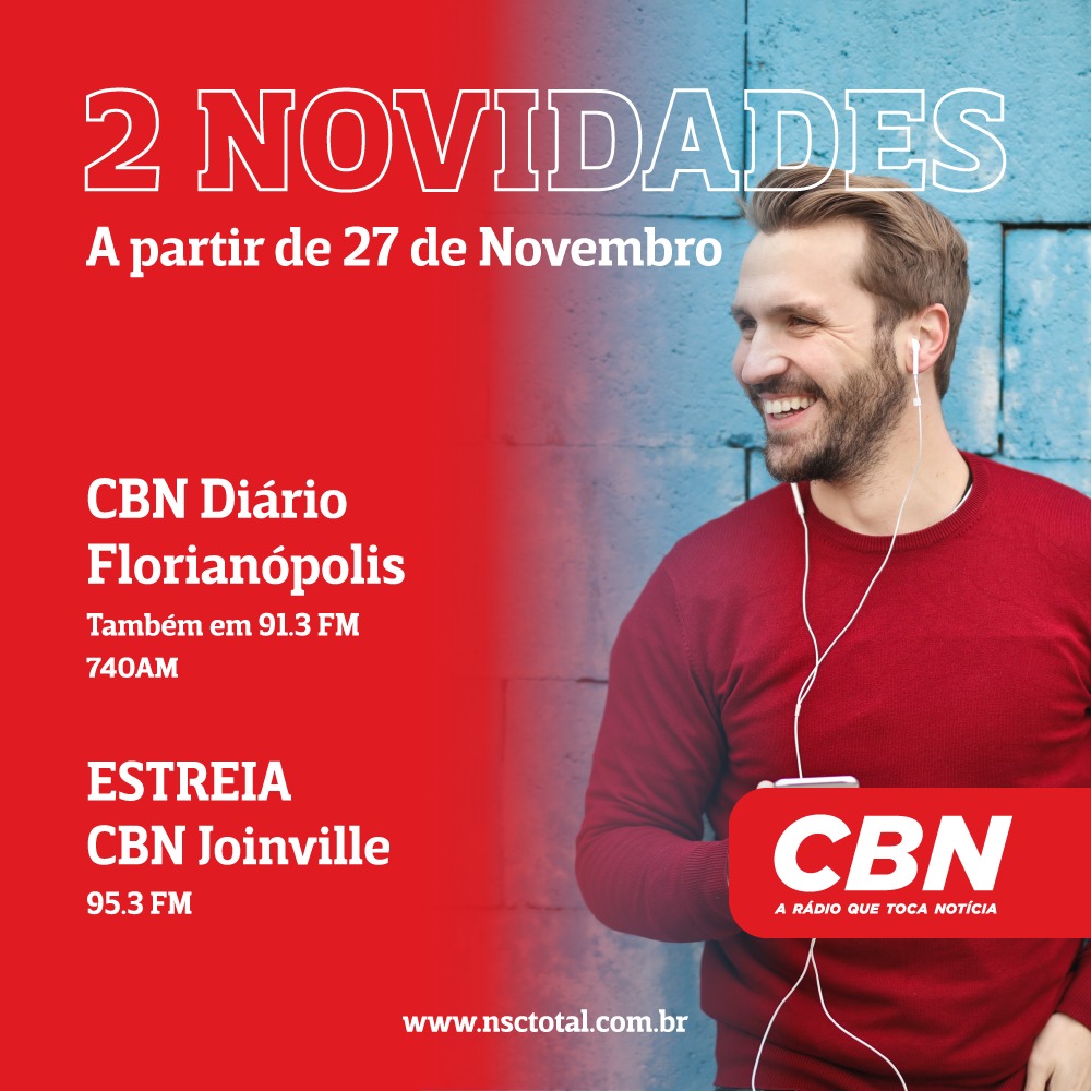 NSC anuncia novidades em rádios: CBN Diário agora no FM e CBN estreia em Joinville