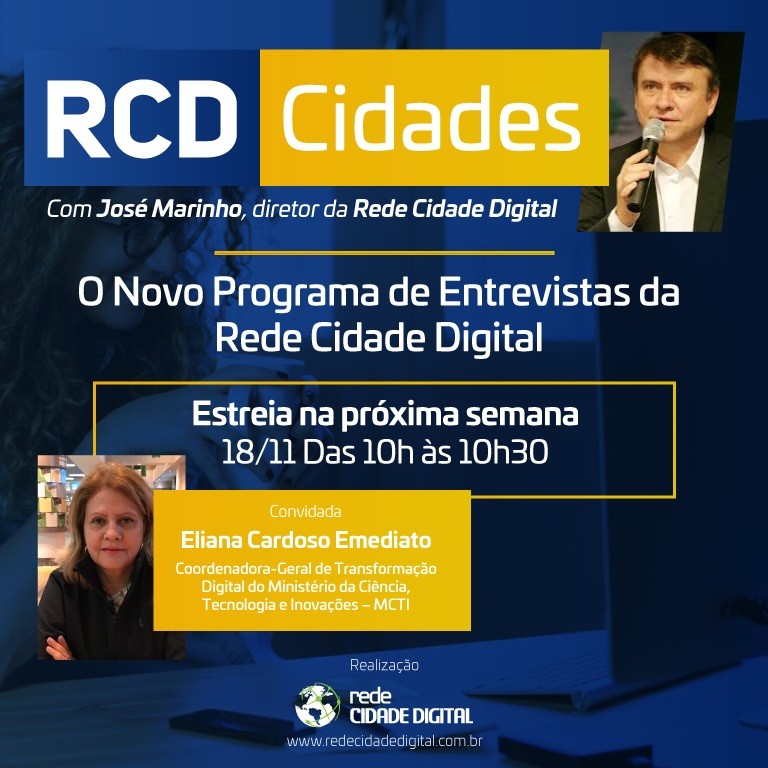 Rede Cidade Digital lança novo programa sobre inovação nos municípios brasileiros