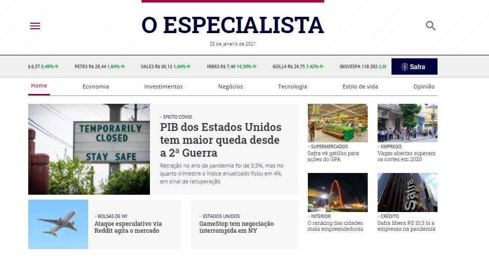 Banco Safra lança “O Especialista”, seu portal de conteúdo