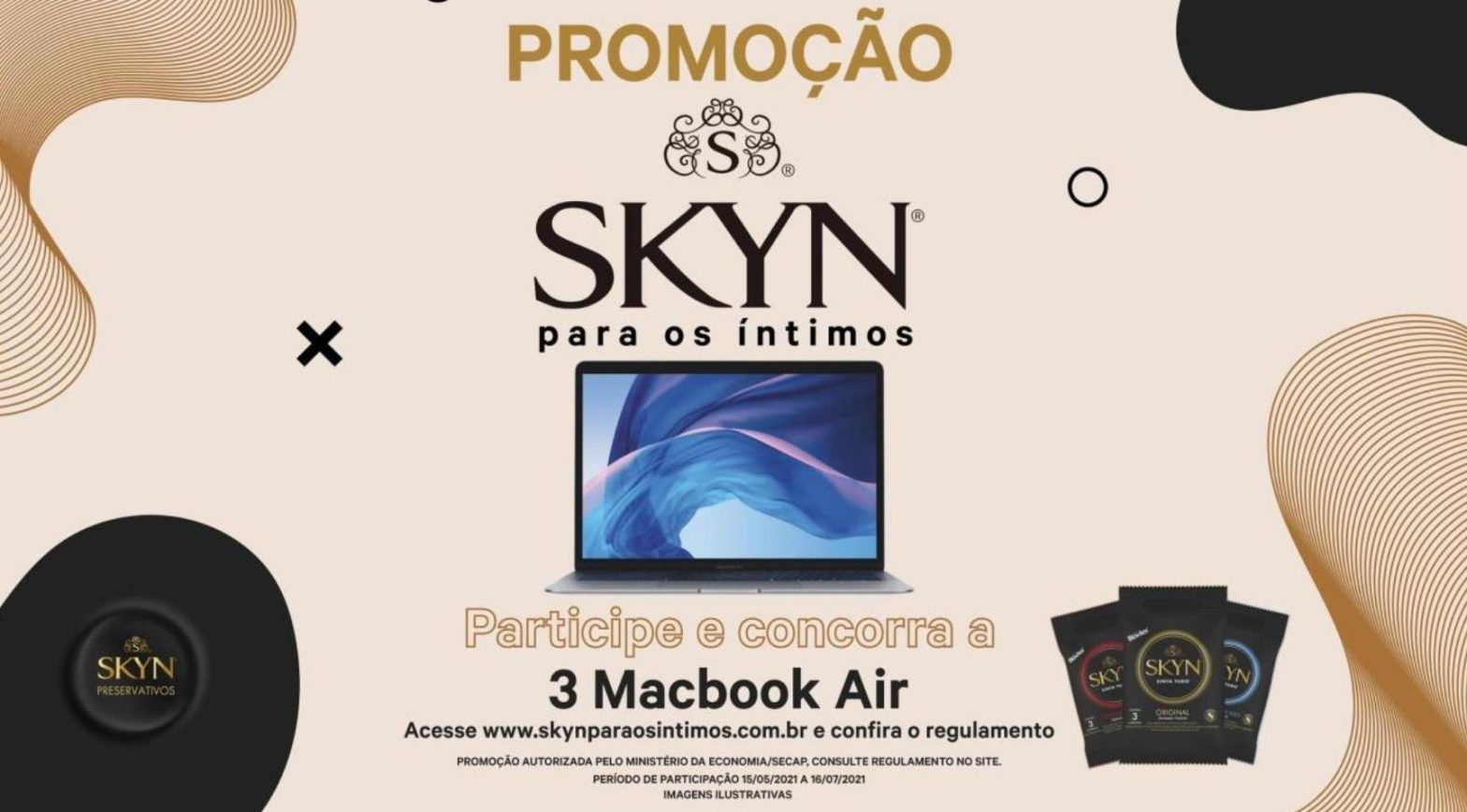 Camisinhas Skyn sorteia três MacBook Air em nova promoção