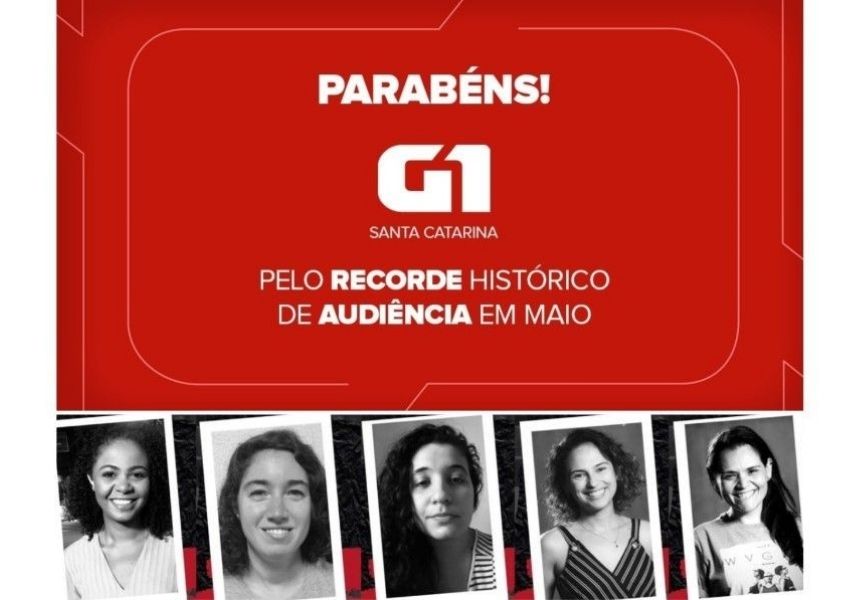 G1 Santa Catarina é líder de acessos entre as afiliadas da Rede Globo
