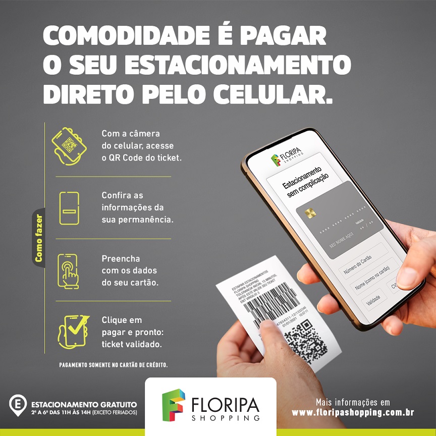 Floripa Shopping inova na validação do estacionamento