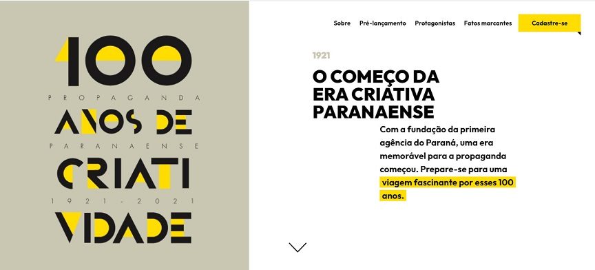 Projeto “100 anos de Criatividade” resgata e celebra a trajetória da publicidade no Paraná