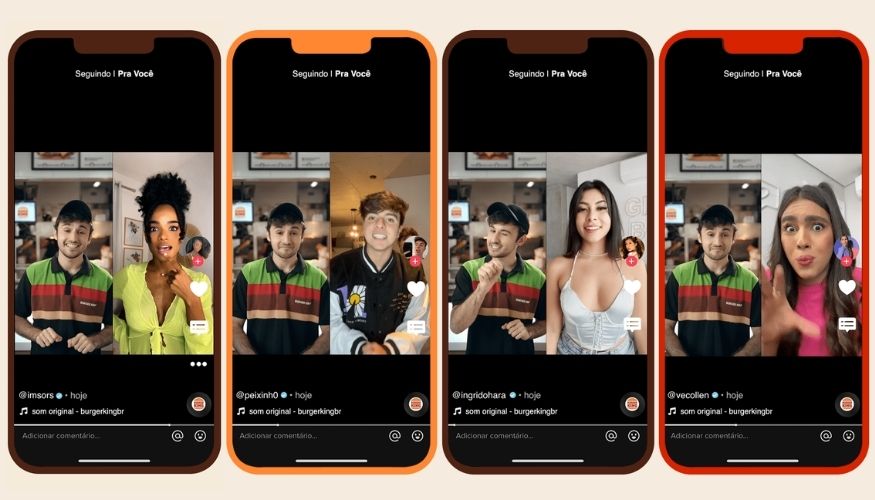 Novidade | Burger King atende pedidos do BK Delivery no Tiktok