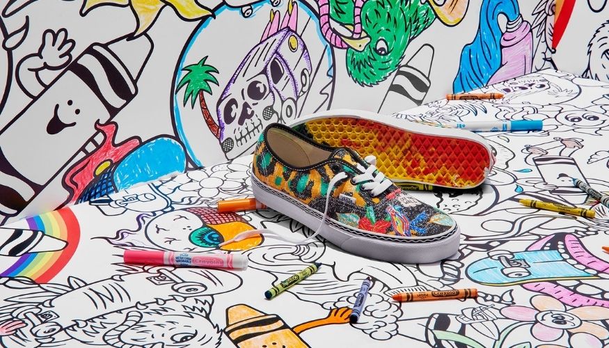 Vans apresenta coleção colorida em parceria com a Crayola