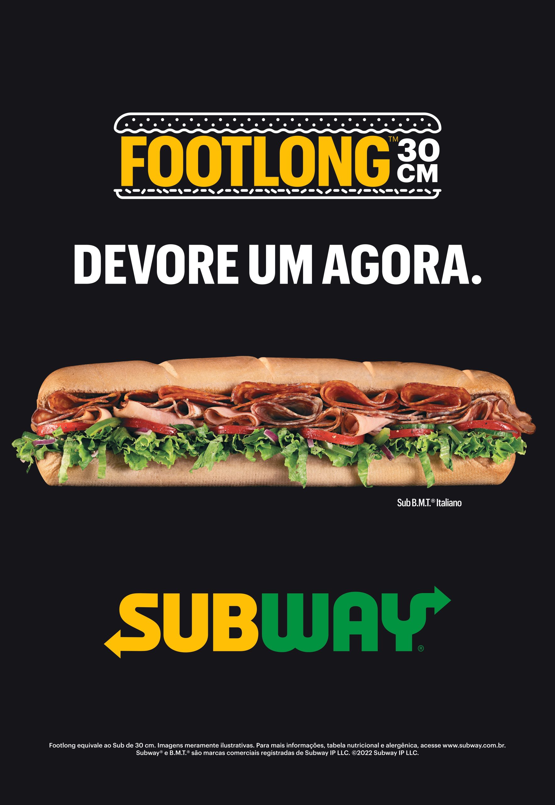 Subway Brasil - Tudo que é perfeito a gente pega com as