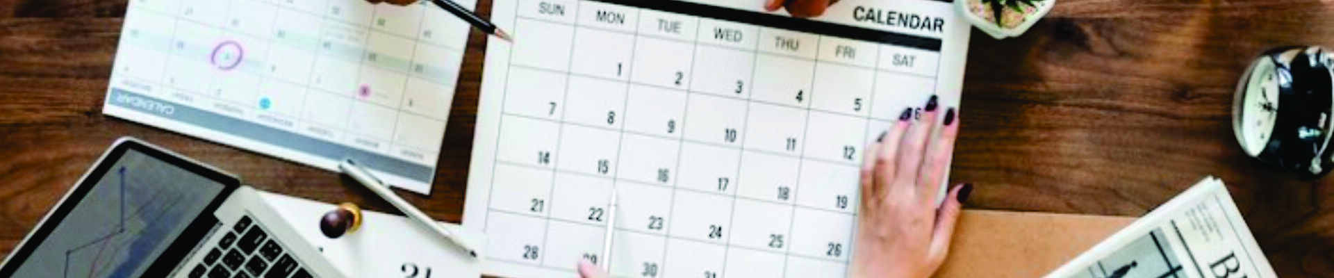 Os benefícios da criação de um calendário de eventos para o setor