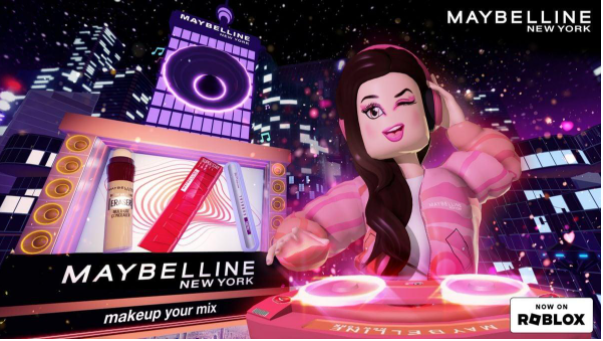 Maybelline no Roblox traz música junto com maquiagem