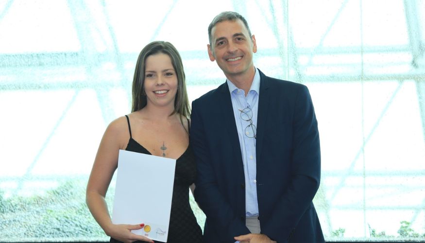 Fundadora do Economia SC recebe prêmio em São Paulo