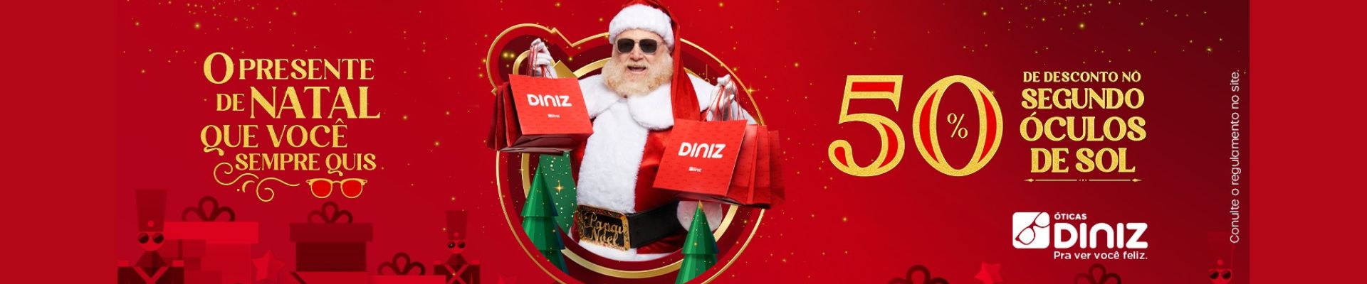 Óticas Diniz apresenta campanha de fim de ano