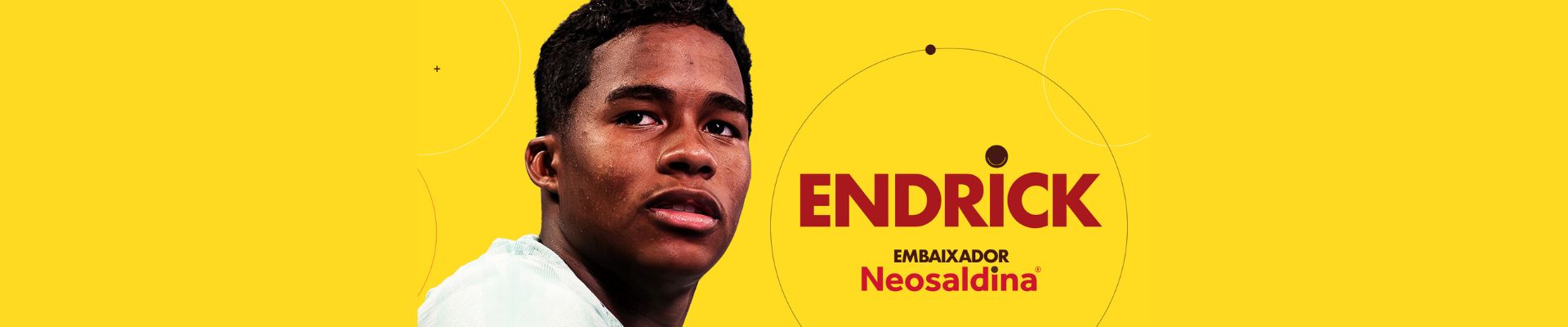Neosaldina anuncia o jogador Endrick como novo embaixador da marca