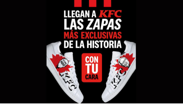 Tênis personalizado com o rosto dos seus clientes é a nova ação do KFC