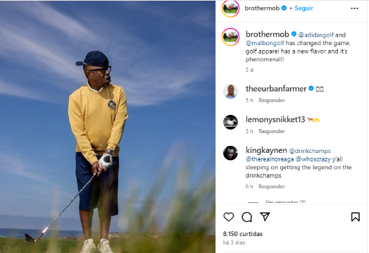 Collab da Adidas traz rapper americano para mostrar um outro lado do golfe