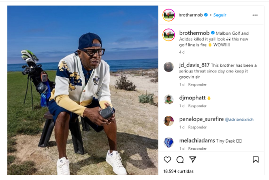 Collab da Adidas traz rapper americano para mostrar um outro lado do golfe