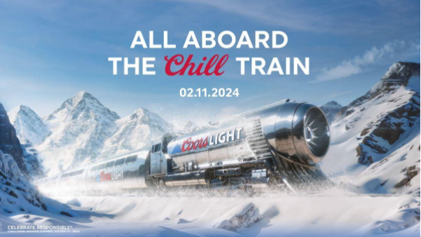 Após uma década, trem-Bala volta ao anúncio de Coors Light no Super Bowl