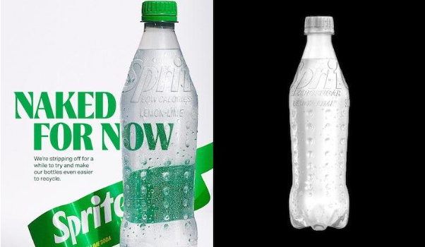 Sprite sem rótulo é uma forma de deixar a reciclagem mais simples para os consumidores 