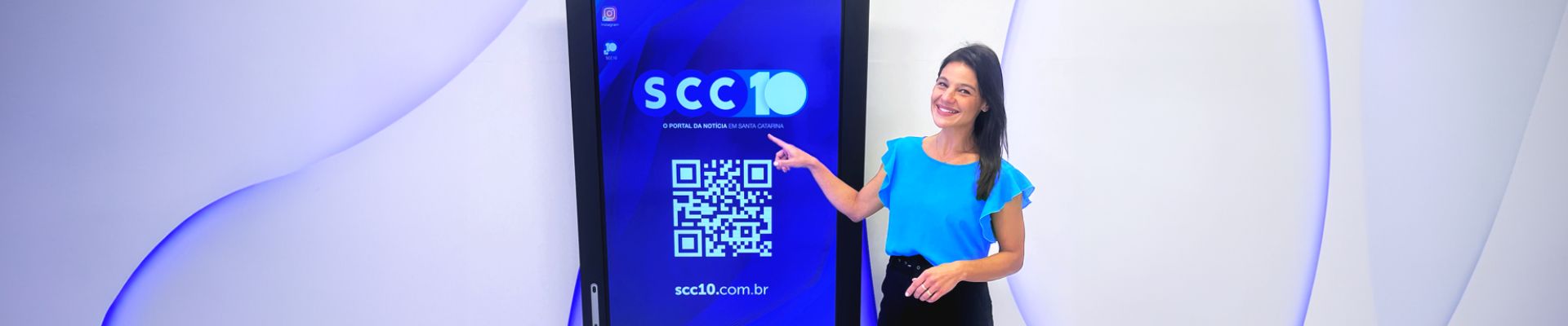 SCC10 transforma sua apresentação de notícias com tela interativa