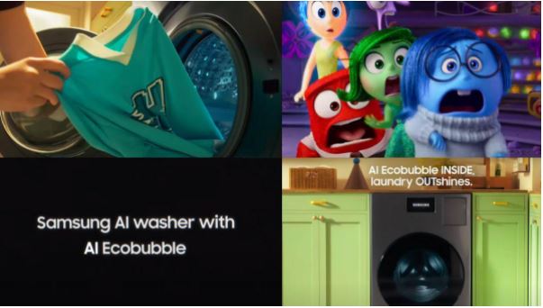 Parceria com a Disney e Pixar para nova ação da Samsung mostra os sentimentos de lavar roupa Parceria com a Disney e Pixar para nova ação da Samsung mostra os sentimentos de lavar roupa