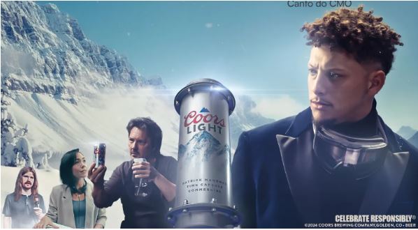Última campanha com Patrick Mahomes da Coors Light irá para uma cápsula do tempo Última campanha com Patrick Mahomes da Coors Light irá para uma cápsula do tempo