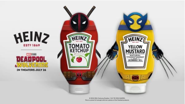Ação da Heinz faz troca de "Deadpool & Wolverine" por seus principais molhos Ação da Heinz faz troca de "Deadpool & Wolverine" por seus principais molhos