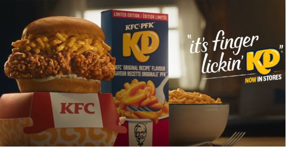 KFC e Kraft Heinz criam lanche com o famoso macarrão com queijo