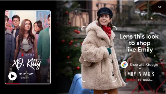 A junção de Netflix e o Google permitirá que usuários comprem os looks de "Emily em Paris" A junção de Netflix e o Google permitirá que usuários comprem os looks de "Emily em Paris"