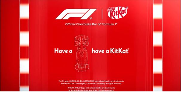 Kit Kat se torna o chocolate oficial da Fórmula 1; Parceria entre as marcas vai até 2028 