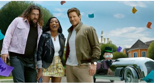 Will Ferrell, Jason Momoa, Keke Palmer e Chris Pratt fazem parte da ação de Monopoly Go!, Scopely, para mostrar que a "amizade compensa". Will Ferrell, Jason Momoa, Keke Palmer e Chris Pratt fazem parte da ação de Monopoly Go!, Scopely, para mostrar que a "amizade compensa".