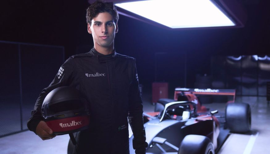 Campanha de Malbec celebra a trajetória de Gabriel Bortoleto no automobilismo