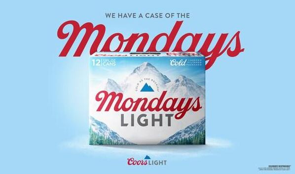 Americanos consideram a segunda-feira, após o Super Bowl, o pior dia do ano; Coors Light prepara embalagem especial