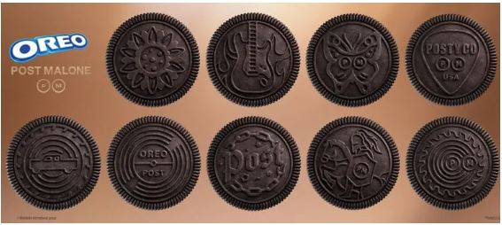 Post Malone vira embaixador da Oreo; biscoito tem impresso itens especiais do cantor Post Malone vira embaixador da Oreo; biscoito tem impresso itens especiais do cantor