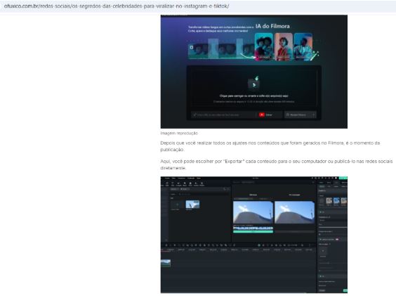 Imagens para o passo a passo Imagens para o passo a passo