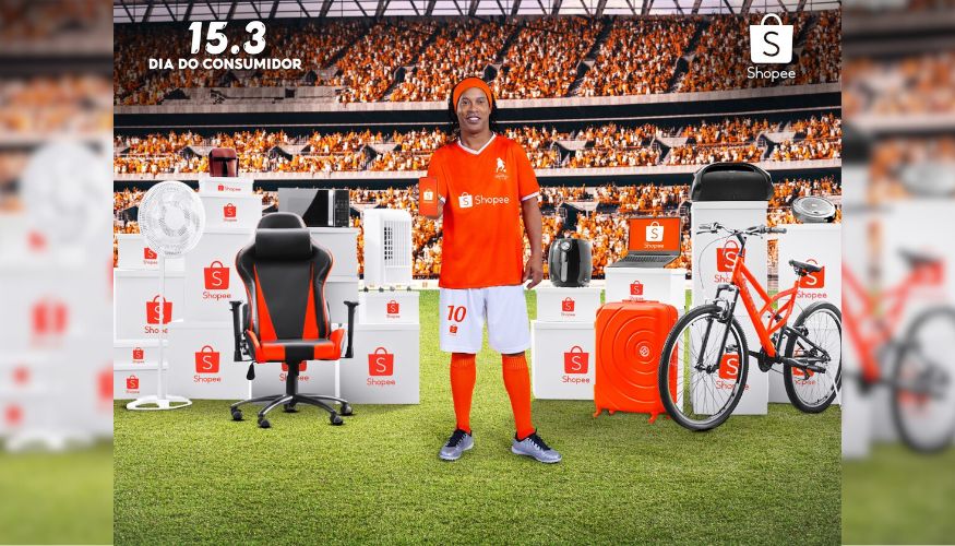 Ronaldinho Gaúcho protagoniza a mais nova ação da Shoppee