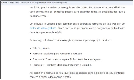 Informação direta com bullets points Informação direta com bullets points