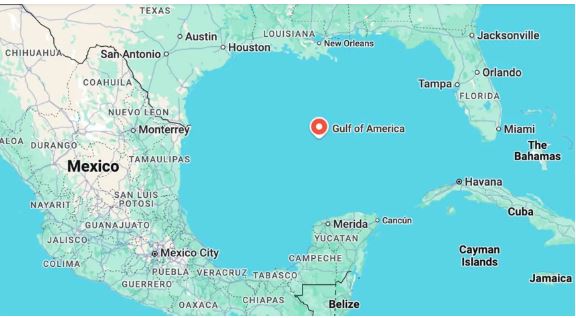 Com tom de brincadeira depois da fala de Trump, Google troca o nome do Golfo do México Com tom de brincadeira depois da fala de Trump, Google troca o nome do Golfo do México
