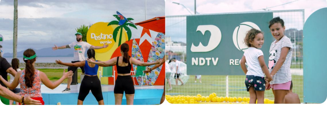NDTV comemora sucesso do Arena do Destino Verão na Beira-Mar de São José