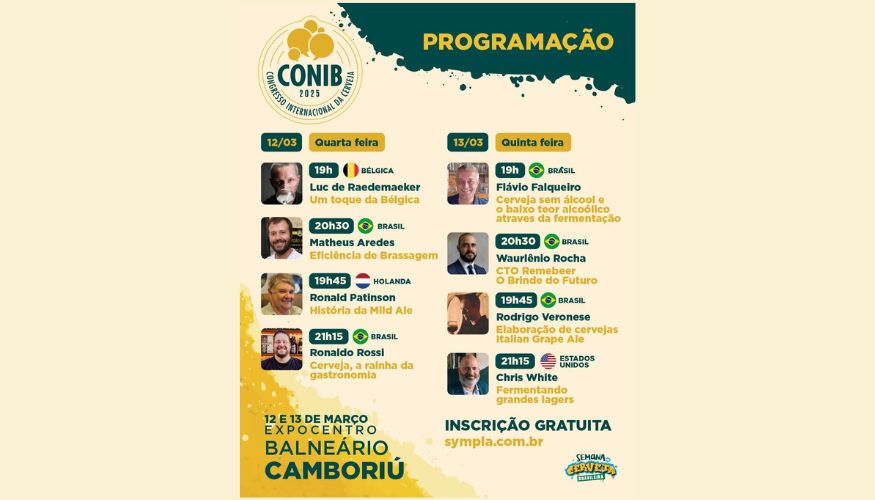 Balneário Camboriú sedia o Congresso Internacional da Cerveja, nos dias 12 e 13/3