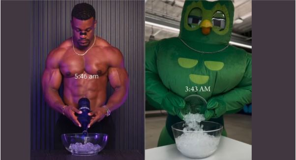 Após “morrer”, mascote do Duolingo aparece todo musculoso ao recriar rotina de influenciador fitness Após “morrer”, mascote do Duolingo aparece todo musculoso ao recriar rotina de influenciador fitness