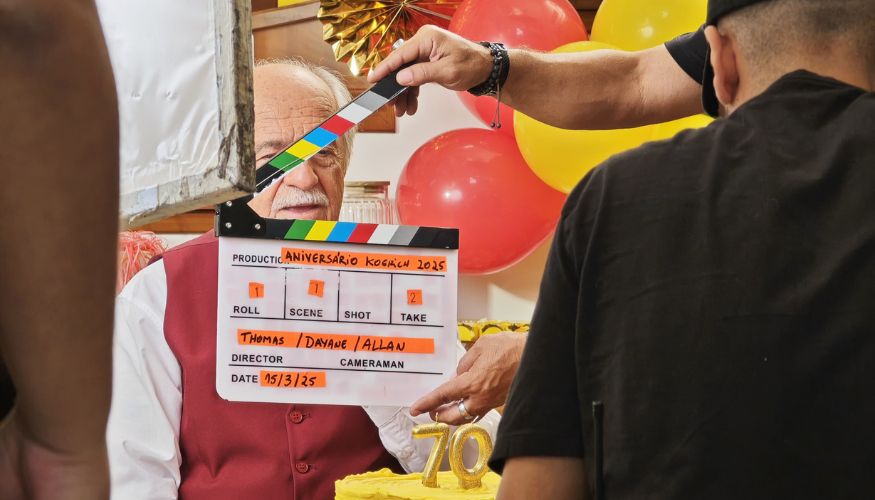 Campanha publicitária dos 70 anos do Koerich é estrelada pelo ator Ary Fontoura