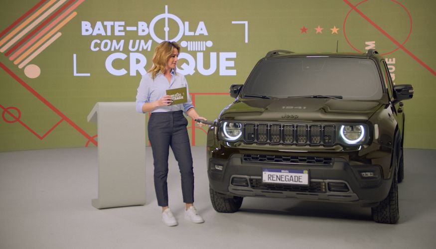 Renegade vira craque em campanha da Jeep com Fernanda Gentil