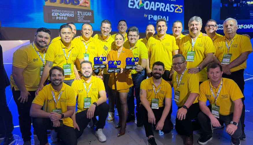 Baly Brasil sagrou-se a grande vencedora do Prêmio Expositor ExpoApras by Popai 2025 com três Ouros