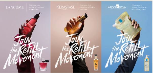 L'Oréal lança campanha global para incentivar o uso de "cosméticos recarregáveis" L'Oréal lança campanha global para incentivar o uso de "cosméticos recarregáveis"
