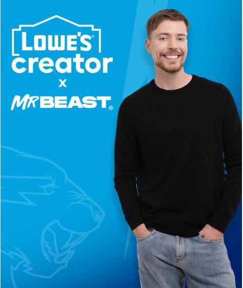 MrBeast se junta a primeira rede de criadores de produtos para reforma residencial MrBeast se junta a primeira rede de criadores de produtos para reforma residencial