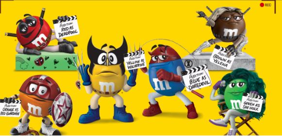 M&M’s e Marvel se unem em campanha que brinca com o universo dos super-heróis M&M’s e Marvel se unem em campanha que brinca com o universo dos super-heróis