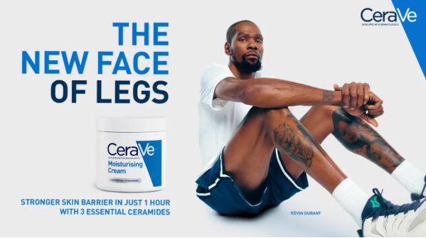 CeraVe aposta em Kevin Durant para ampliar debate sobre cuidados com a pele do corpo CeraVe aposta em Kevin Durant para ampliar debate sobre cuidados com a pele do corpo