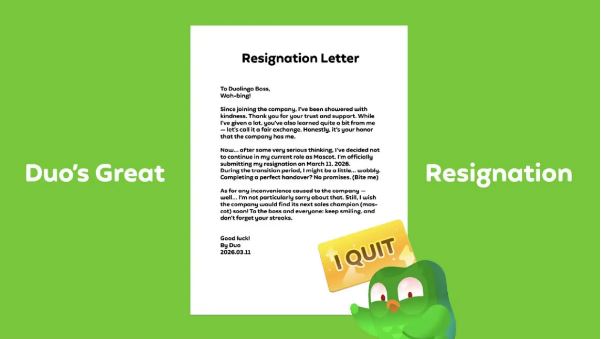 Duolingo transforma “demissão” da coruja Duo em campanha e movimenta marcas na China Duolingo transforma “demissão” da coruja Duo em campanha e movimenta marcas na China