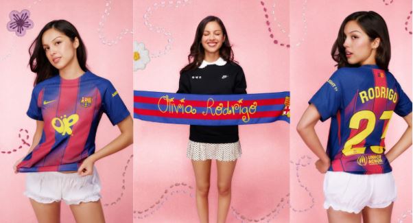 Spotify e FC Barcelona escalam Olivia Rodrigo para ação especial no El Clásico Spotify e FC Barcelona escalam Olivia Rodrigo para ação especial no El Clásico