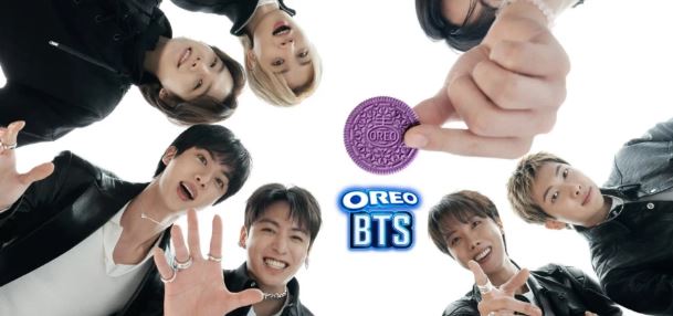 Oreo aposta em parceria global com o BTS e lança edição limitada em 80 países