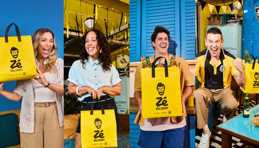 Zé Delivery lança campanha estrelada pelo elenco do Porta dos Fundos